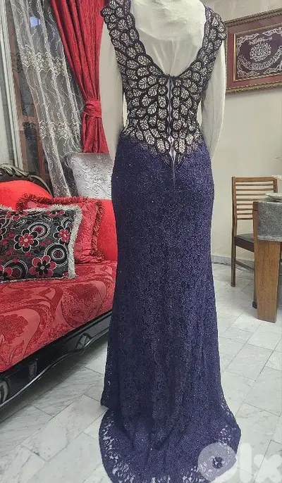 فستان سهره لون موف غامق