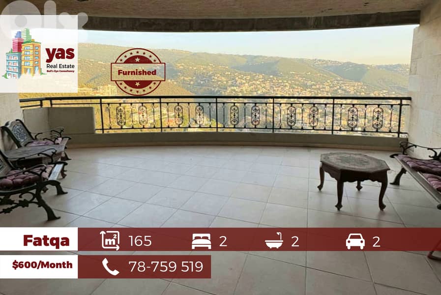 Fatqa 165m2 | Rent | Well Maintained | Mountain View | Catch | IV 0