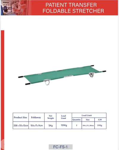 Patient Transfer Foldable Stretcher