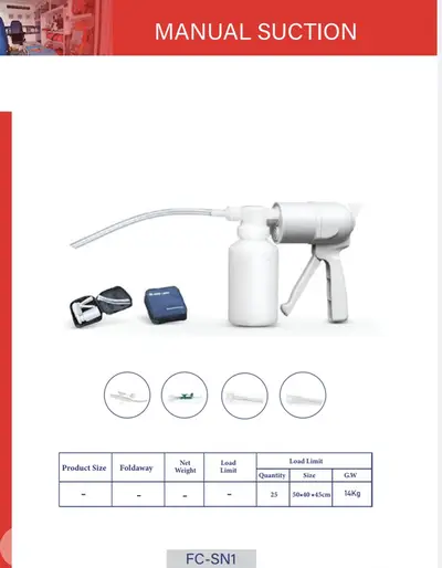 Manual suction