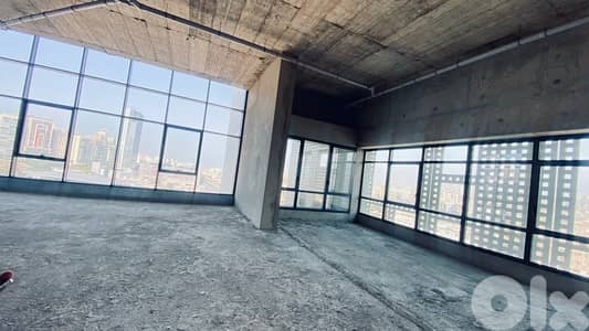 High ceiling office open space or fashion designer