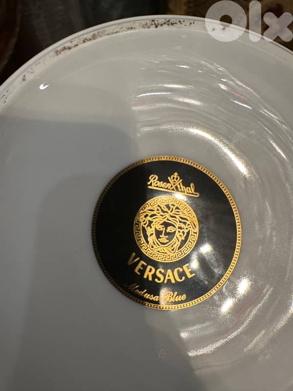 Rosenthal meets Versace Medusa blue Vase 9