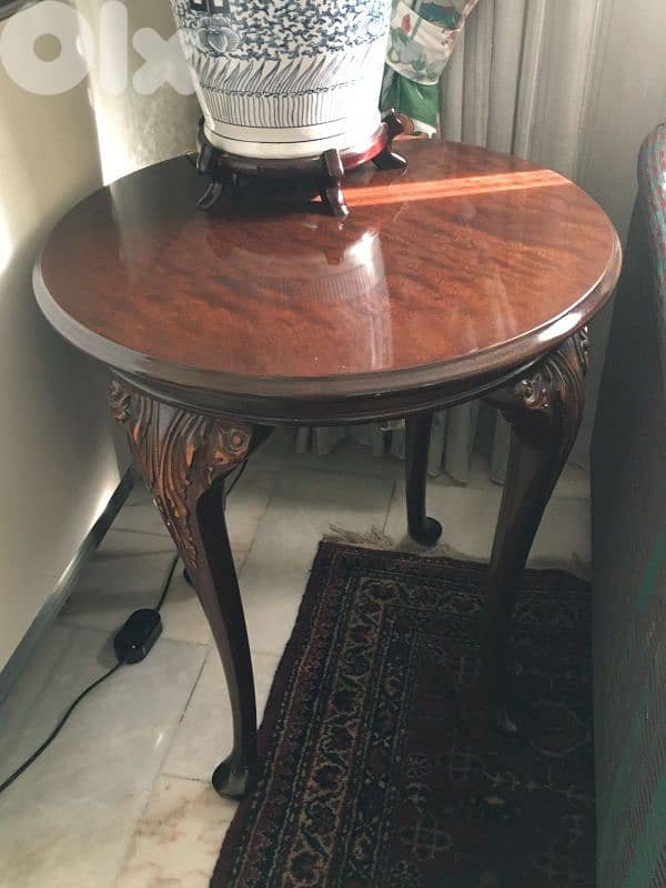 two pieces of side table regency 0