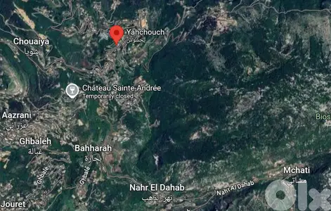 15000m2 Prime land+Mountain View 4sale in Yahchouch-أرض للبيع في يحشوش