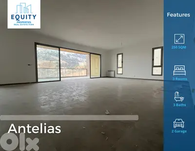 250 SQM Apartment For Sale or Rent In Antelias شقة للبيع #RH223919