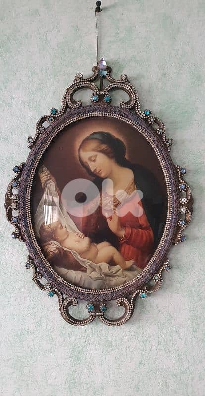 old italyian tablue cader bronze 1000 cristal stones 0