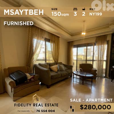Apartment for sale in Msaytbeh NY199 شقة للبيع في المصيطبة