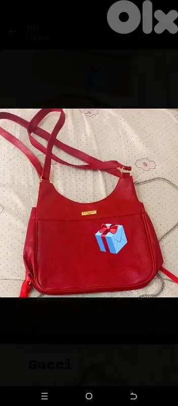 bag, colour: red