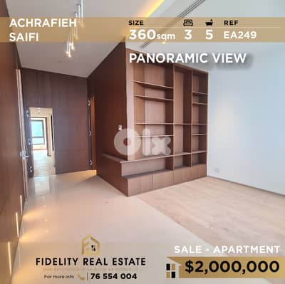 Apartment for sale in Achrafieh EA249 شقة للبيع في الأشرفية