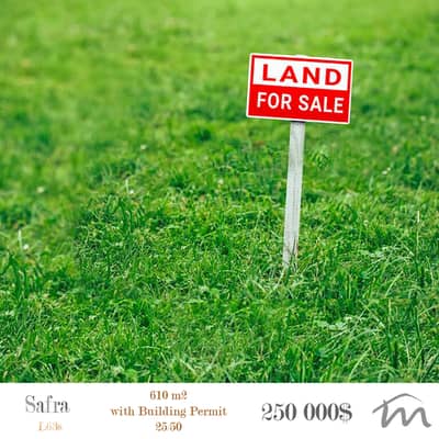Safra - Tabarja | 610m² Land | 25/50 | Available Building Permit