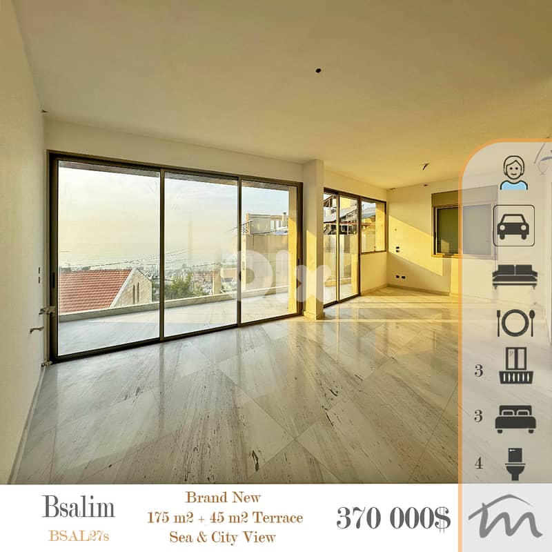 Bsalim | Class A 3 Master Bedrooms Apart | 3 Balconies | Luxury Status 0