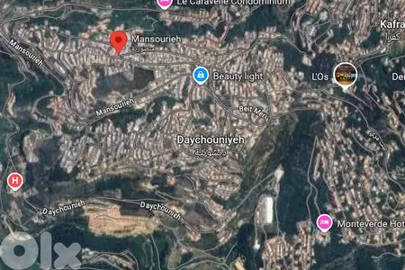 10,300m2 Prime land+mountain view 4sale in Mansourieh-أرض في المنصورية