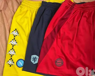 3 shorts for napoli , Bayern and Netherlands all for 15 usd