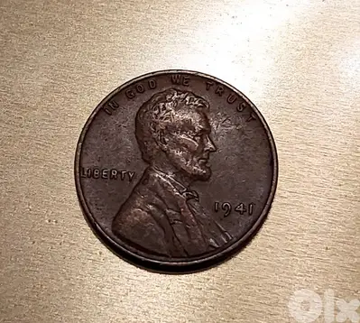 USA Lincoln 1941 Wheat Penny cent bronze coin
