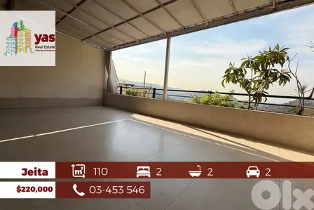 Jeita Country Club 110m2 | Panoramic View | Well Maintained | GA