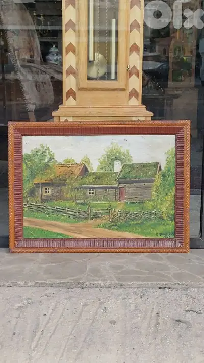 لوحة رسم زيتي اوروبية