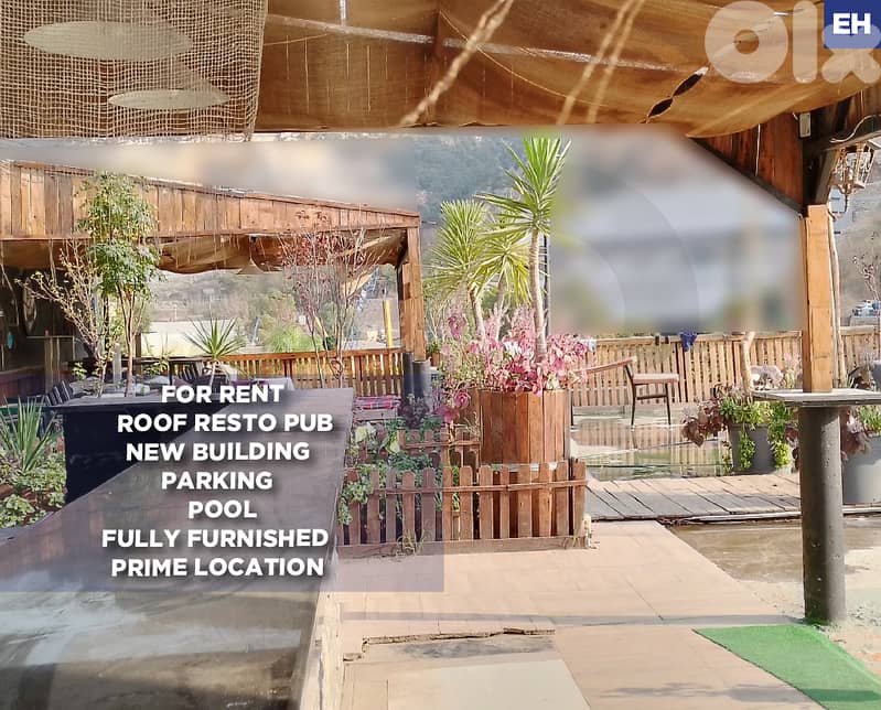 A roof resto pub in the Antelias for rent  REF#EH128492 0
