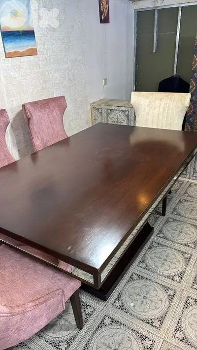 طاولة سفرة 6 كراسي كتير مرتبة