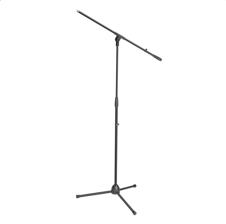 Adam Hall Stands S 5 BE Microphone Stand with Boom Arm, Black 0