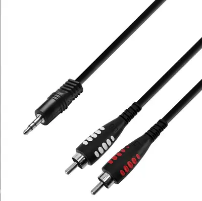 The Adam Hall Cables 3 STAR YWCC 0100 is a premium Y-cable designed fo