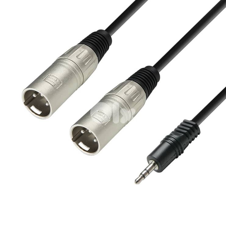 Adam Hall Cables 3 STAR YWMM 0300 - Y Cable, Adam Hall® 2 XLR Male x M 0