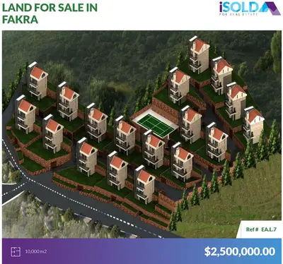 10,000 m2 Prime land for sale in Fakra - أرض للبيع في فقرا