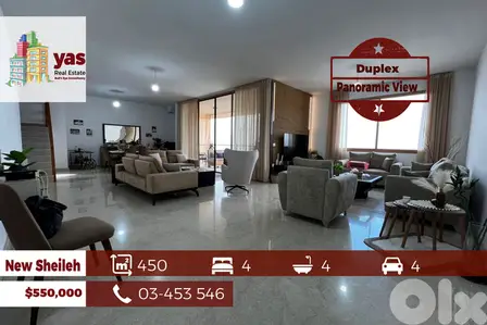 New Sheileh 450m2 | Decorated Duplex | Panoramic View | Luxury | KS