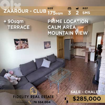 Chalet for sale in Zaarour SM5 شاليه للبيع في الزعرور