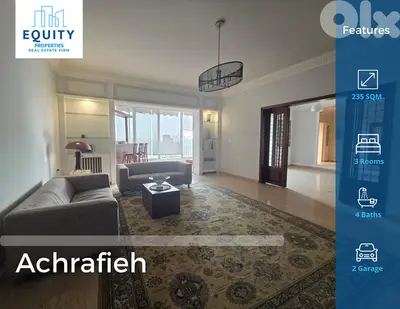 235 SQM Apartment For Sale In Achrafieh شقة للبيع #JZ224724 235 SQM Apartment For Sale In Achrafieh شقة للبيع #JZ224724