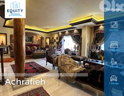 320 SQM High-End Finishing Apartment For Sale In Achrafieh #ML224924