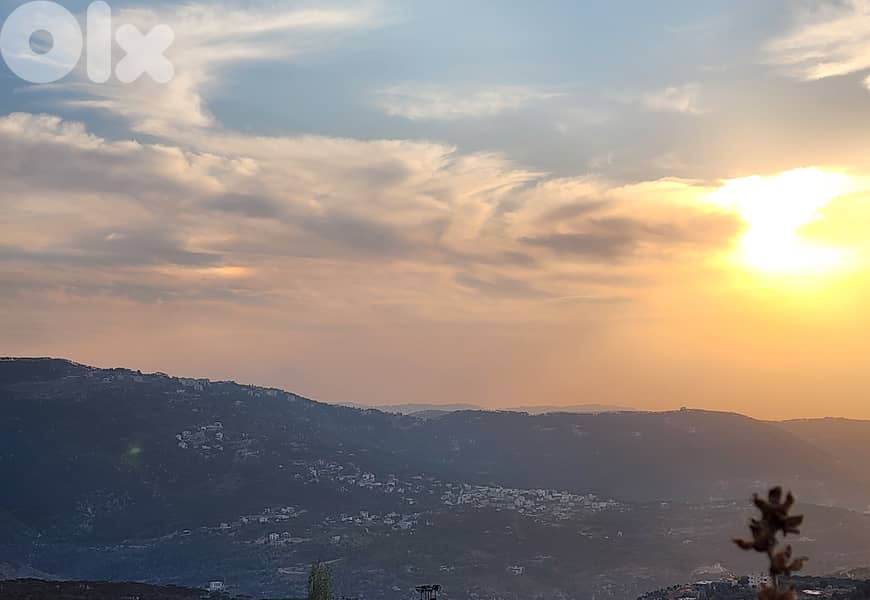 1050 SQM Land in Mtein, Metn Overlooking the Mountains 0