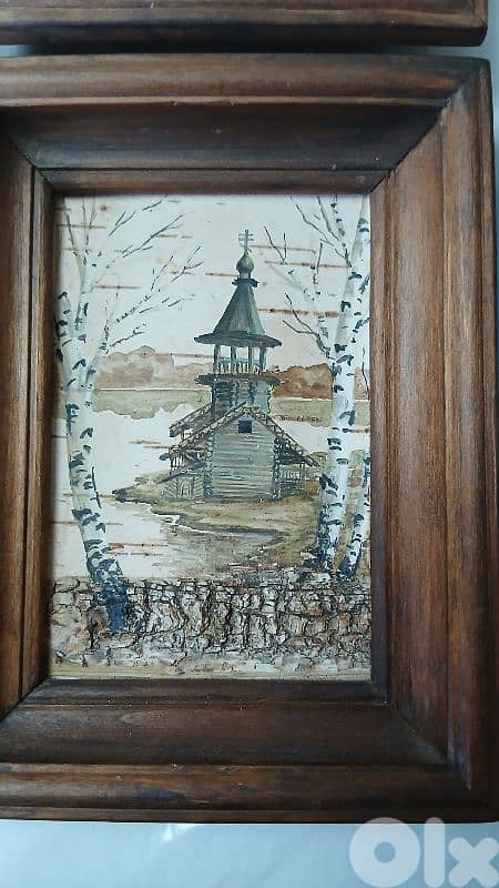 BIRCH BARK, painting 1