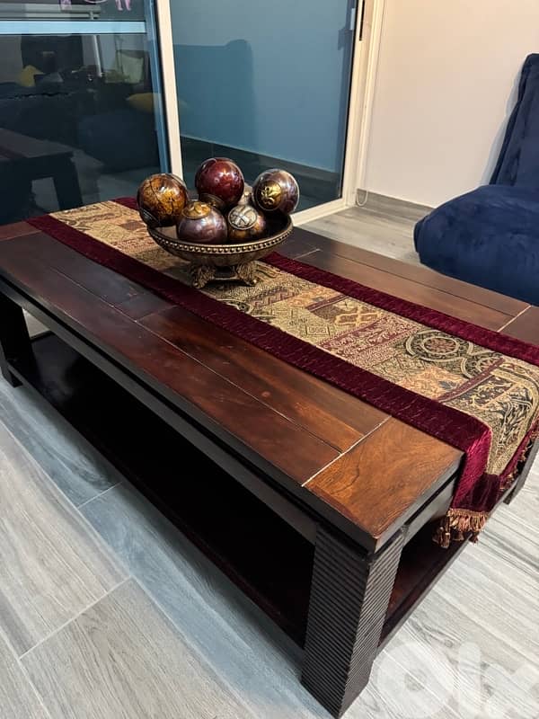all wood coffee table 0