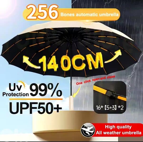top quality automatic windproof umbrella 48k bones شمسية شماسي 3