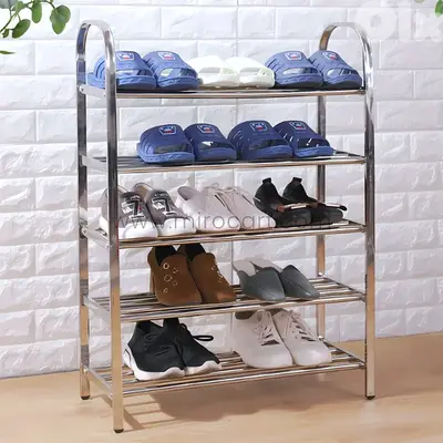 Premium Stainless Steel Shoe Rack – Heavy-Duty, Holds 15+ Pairs