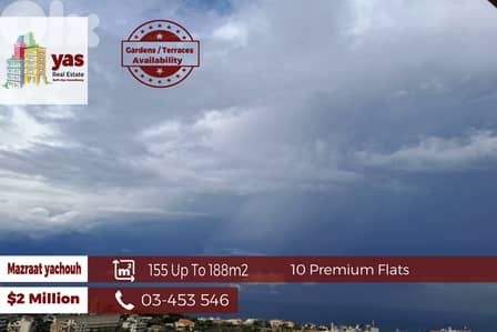 Mazraat Yachouh 155m2 Up To 188m2 | 10 Flats | High-End | View | JO/EW Mazraat Yachouh 155m2 Up To 188m2 | 10 Flats | High-End | View | JO/EW