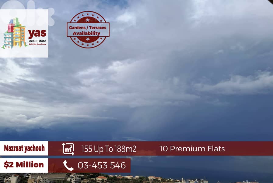 Mazraat Yachouh 155m2 Up To 188m2 | 10 Flats | High-End | View | JO/EW 0