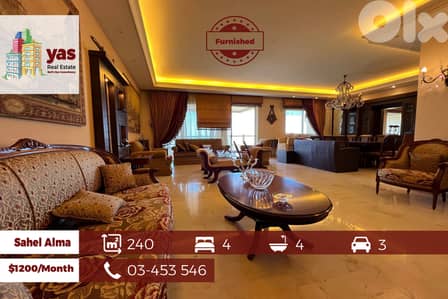 Sahel Alma 240m2 | Furnished | Rent | Decorated | Calm Street | EH/YV
