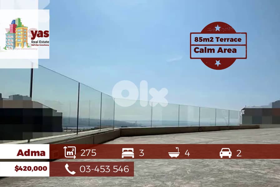 Adma 275m2 | 85m2 Rooftop Terrace | Sea View | New | Calm Area | RA | 0