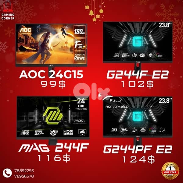 New Offer on GamingMonitor Starting 99$ 180hz 0