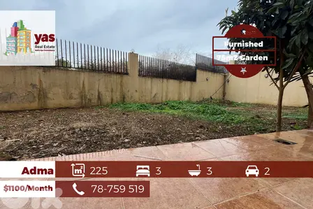 Adma 225m2 | 75m2 Garden | Furnished | Rent | Prime Location | EH/IV
