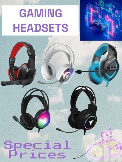COMPUTER & TECH ACCESSORIES I GAMING HEADSET/HEADPHONE سماعات
