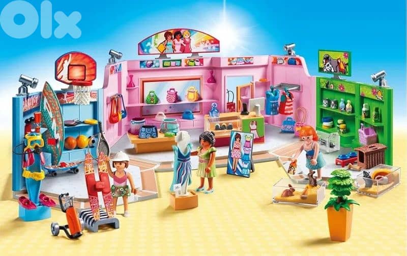 playmobile 9078 shopping plaza 0