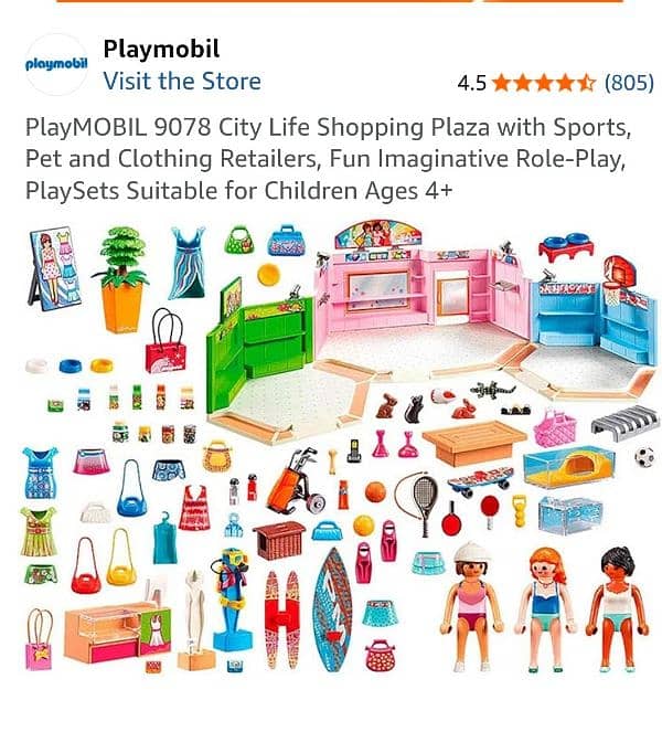playmobile 9078 shopping plaza 1