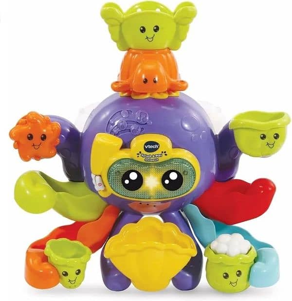 vtech splash & play octopus , bath toy 0