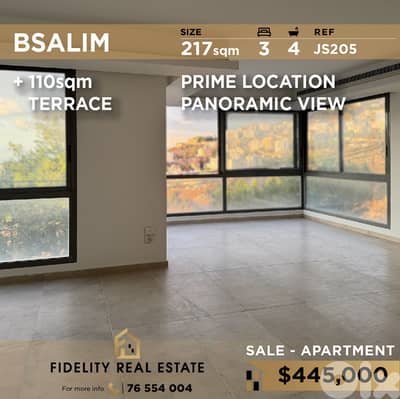Apartment for sale in Bsalim JS205 شقة للبيع في بصاليم