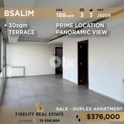 Apartment Duplex for sale in Bsalim JS206  دوبلكس للبيع في بصاليم