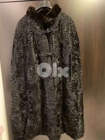 astrakan coat black excellent condition like new