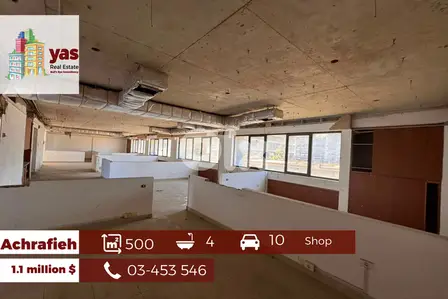 Achrafieh/Mar Mikhael 500m2 | Perfect Investment | Prime Location | OH