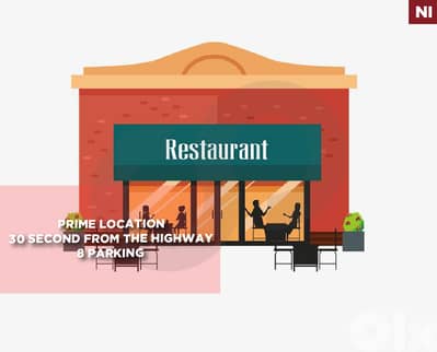 prime location -8 parking SPOTS - Restaurant - jbeil REF#NI128718